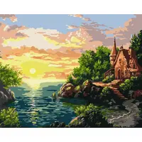 Картина по номерам "Закат" ©Сергей Лобач Идейка KHO2766 40х50