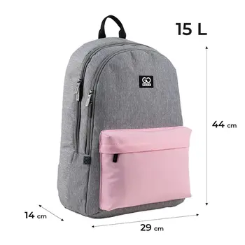 Рюкзак GoPack Education Teens GO24-140L-1 Серо-розовый