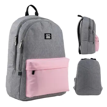 Рюкзак GoPack Education Teens GO24-140L-1 Серо-розовый