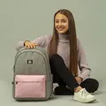 Рюкзак GoPack Education Teens GO24-140L-1 Серо-розовый