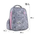 Рюкзак школьный GoPack Education GO24-165M-3 Meow с ортопедической спинкой полукаркасный