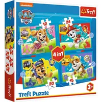 Пазли Trefl Щенячий патруль Весела команда 4в1 (34628)
