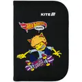 Пенал для мальчика без наполнения Kite Hot Wheels Skate HW25-622-2, 1 отделение, 2 отворота