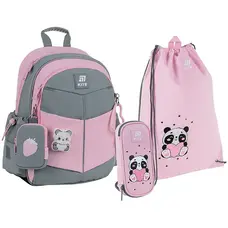 Набор сет Рюкзак школьный+пенал+сумка для обуви Kite Panda SET K25-771S-1 