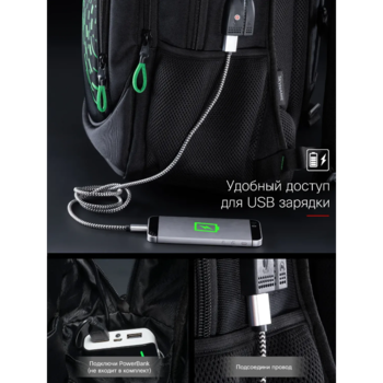 Рюкзак молодежный Winner SkyName 90-108G зеленый