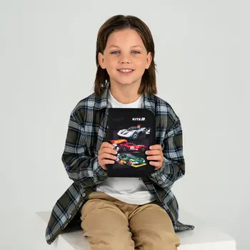 Пенал с карандашами 1отделение 2 отворота Kite HW25-622H-1 Hot Wheels 