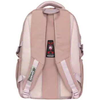 Рюкзак школьный подростковый молодежный SAFARI 25-258M-2 с брелком светло-розовый