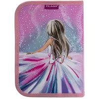 Пенал для девочки без наполнения CLASS 25205C Girl's Dreams 1 отделение, 2 отворота