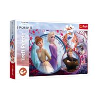 Пазли 160 елементів Frozen 2 Пригоди сестер TREFL 15374