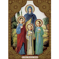 Алмазная мозаика "Вера, Надежда, Любовь и мать их София" S40101 40*50см на подрамнике Dreamtoys