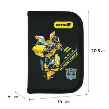 Пенал без наповнення Kite Transformers TF26-622, 1 відділення, 2 відвороти