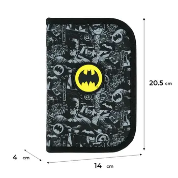 Пенал без наповнення Kite DC Comics DC26-622 1 відділення, 2 відвороти 1 відділення, 2 відвороти