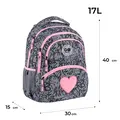 Рюкзак школьный GoPack Education Fluffy Heart GO26-175M-4