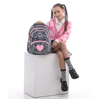 Рюкзак школьный GoPack Education Fluffy Heart GO26-175M-4