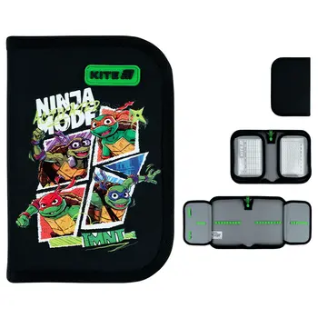 Пенал без наповнення Kite Ninja Turtles NT26-622 1 відділення, 2 відвороти