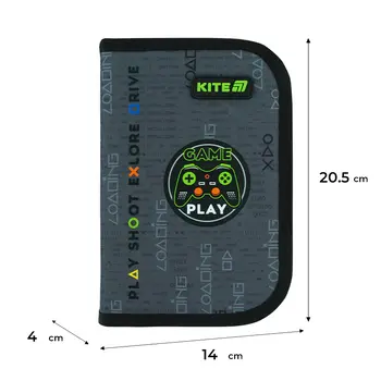 Пенал без наповнення Kite Good Game K26-622-2 1 відділення, 2 відвороти