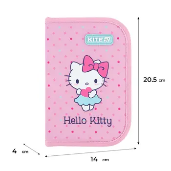 Пенал без наполнения Kite Hello Kitty HK26-622, 1 отделение, 2 отворота
