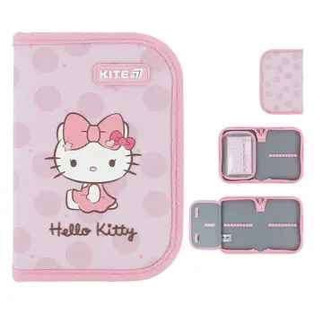 Пенал без наполнения Kite Hello Kitty HK26-621-1, 1 відділення, 1 відворот