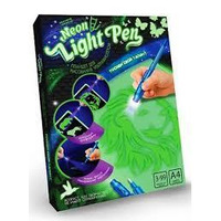 Рисуй светом Планшет А4 Набір креативної творчості "NEON LIGHT PEN"
