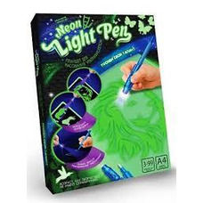 Малюй світлом Планшет А4 Набір креативної творчості "NEON LIGHT PEN"